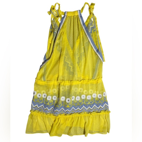 Ramy Brook Cheri Embroidered Sheer Mini Dress Cover-Up – Size medium - Picture 3 of 4